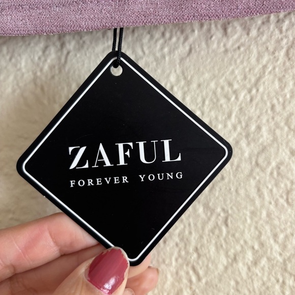 Zaful Purple Mini Pencil Crop Top - Picture 2 of 6
